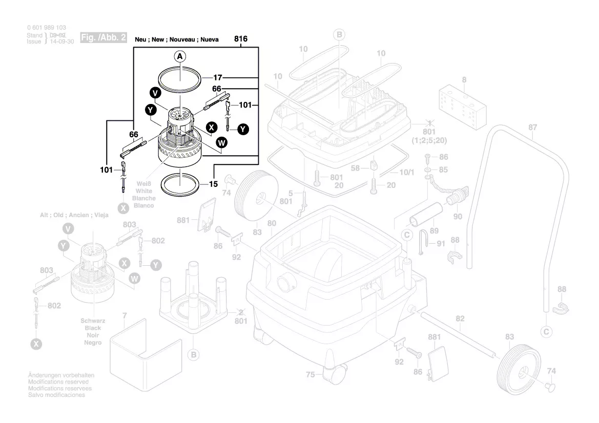 Moteur réf. 1 609 203 Z37 BOSCH